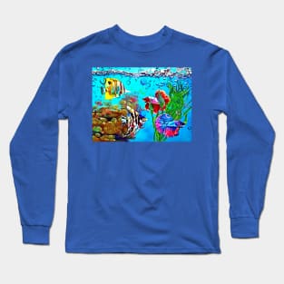 Colorful Aquarium Long Sleeve T-Shirt